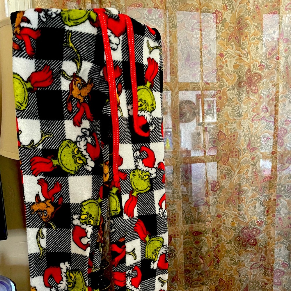 Grinch fleece pajama pants
